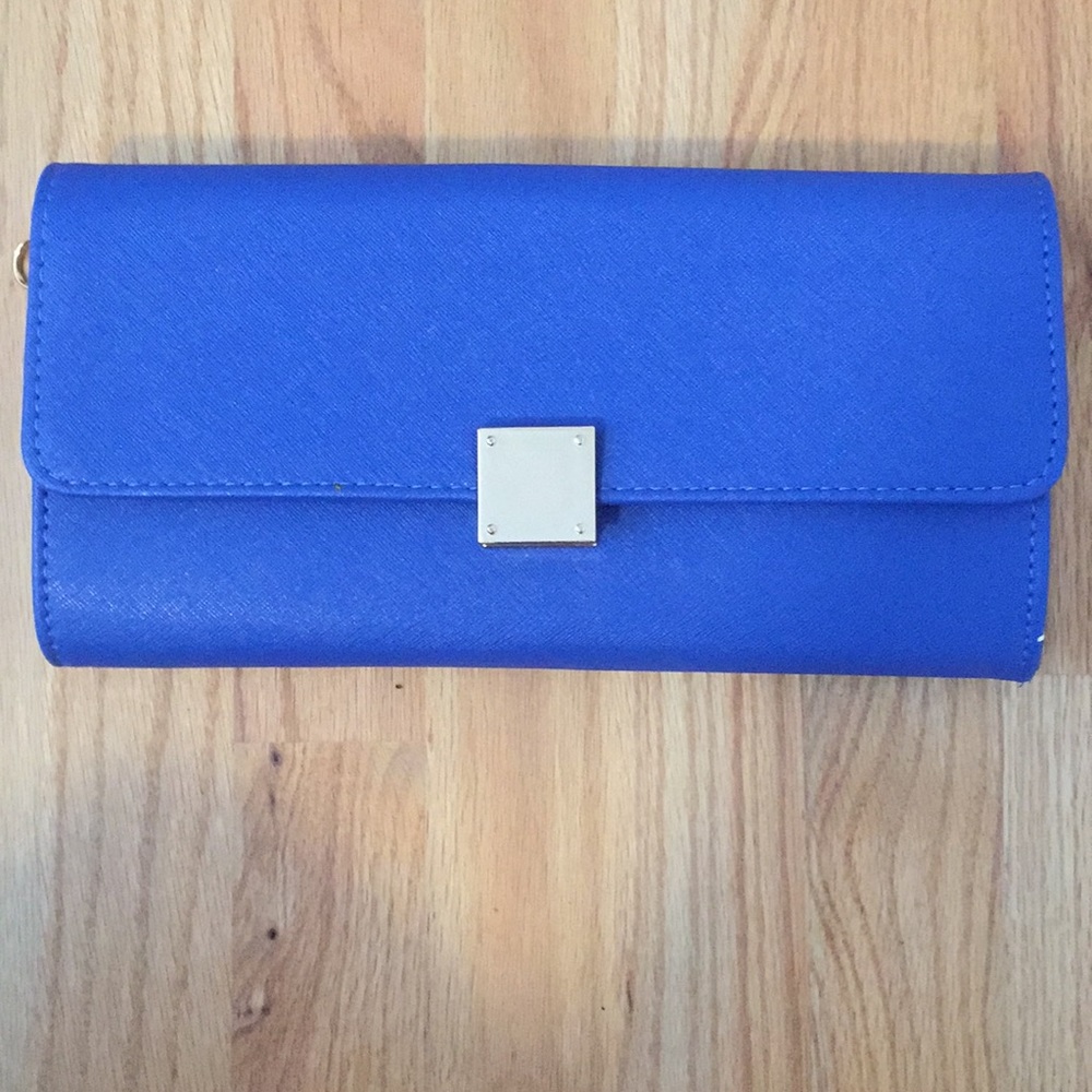 NWT: Urban Expressions Royal Blue Clutch/Strap Bag
